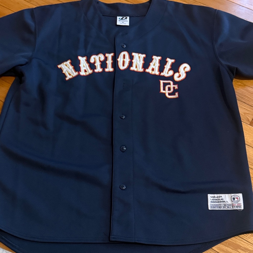 Nationals Navy Baseball Jersey